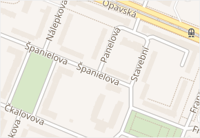 Panelová v obci Ostrava - mapa ulice