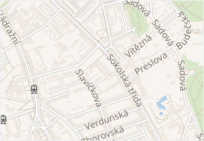 Partyzánské náměstí v obci Ostrava - mapa ulice