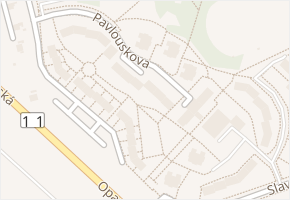 Pavlouskova v obci Ostrava - mapa ulice
