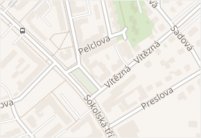 Pelclova v obci Ostrava - mapa ulice