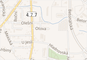 Petra Karla v obci Ostrava - mapa ulice