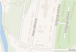 Petruškova v obci Ostrava - mapa ulice