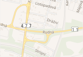 Pinkavova v obci Ostrava - mapa ulice