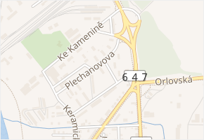 Plechanovova v obci Ostrava - mapa ulice