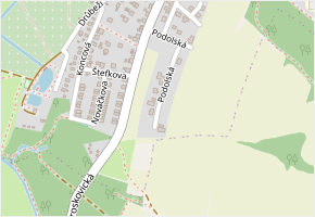 Podolská v obci Ostrava - mapa ulice