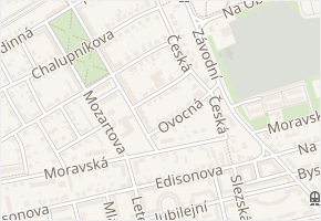 Politických vězňů v obci Ostrava - mapa ulice