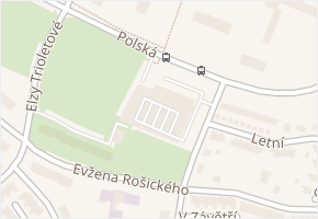Polská v obci Ostrava - mapa ulice