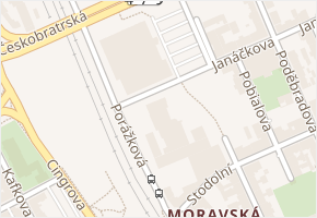 Porážková v obci Ostrava - mapa ulice