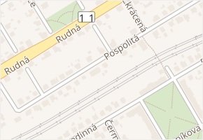Pospolitá v obci Ostrava - mapa ulice