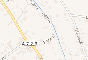 Požární v obci Ostrava - mapa ulice