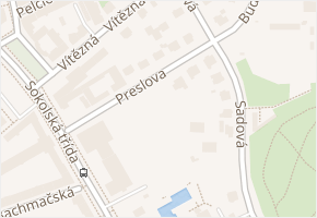 Preslova v obci Ostrava - mapa ulice