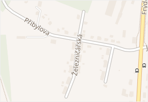 Přibylova v obci Ostrava - mapa ulice