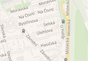 Průjezdní v obci Ostrava - mapa ulice