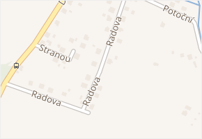 Radova v obci Ostrava - mapa ulice