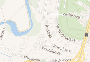 Řadová v obci Ostrava - mapa ulice