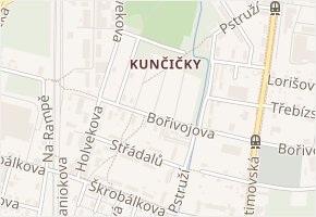 Říjnová v obci Ostrava - mapa ulice