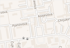 Rodimcevova v obci Ostrava - mapa ulice