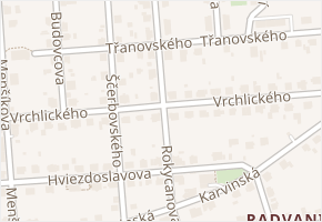 Rokycanova v obci Ostrava - mapa ulice