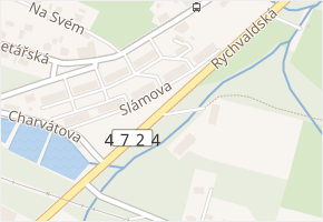 Rychvaldská v obci Ostrava - mapa ulice