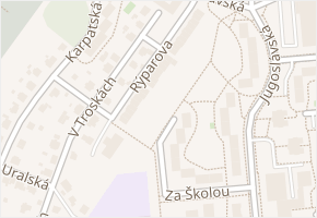 Rýparova v obci Ostrava - mapa ulice