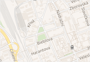 sad Maxima Gorkého v obci Ostrava - mapa ulice