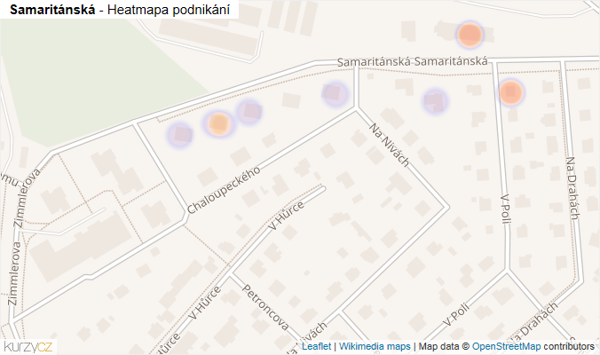 Mapa Samaritánská - Firmy v ulici.