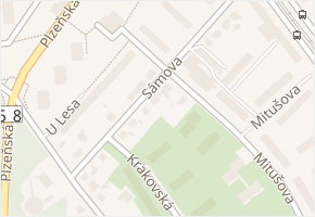 Sámova v obci Ostrava - mapa ulice