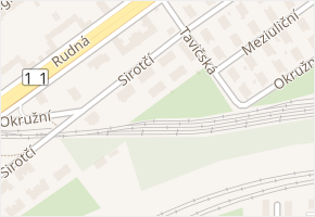 Sirotčí v obci Ostrava - mapa ulice