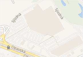 Sjízdná v obci Ostrava - mapa ulice