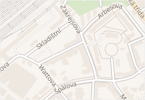 Skladištní v obci Ostrava - mapa ulice