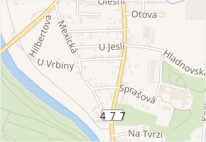 Sklářova v obci Ostrava - mapa ulice