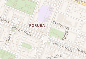 Školní v obci Ostrava - mapa ulice