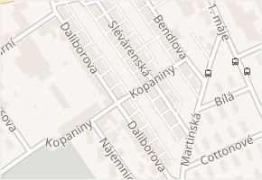 Slévárenská v obci Ostrava - mapa ulice