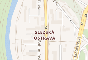 Slezská Ostrava v obci Ostrava - mapa části obce