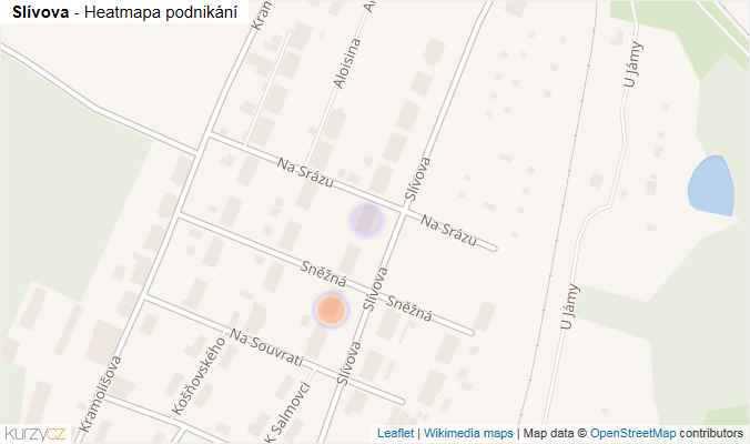 Mapa Slívova - Firmy v ulici.
