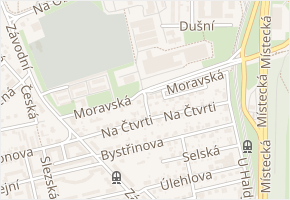 Slovácká v obci Ostrava - mapa ulice