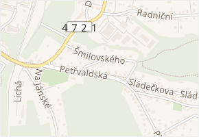 Šmilovského v obci Ostrava - mapa ulice