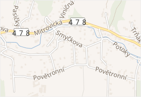 Smyčkova v obci Ostrava - mapa ulice