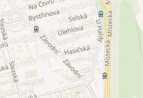 Souběžná v obci Ostrava - mapa ulice