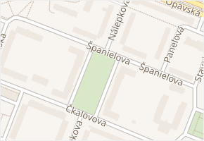 Španielova v obci Ostrava - mapa ulice