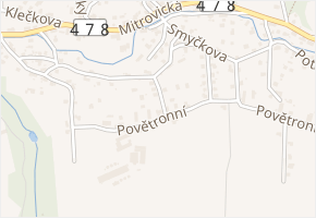 Srázná v obci Ostrava - mapa ulice