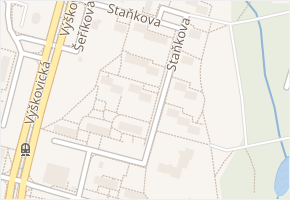 Staňkova v obci Ostrava - mapa ulice