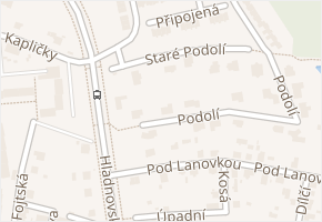 Staré Podolí v obci Ostrava - mapa ulice