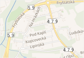 Stařešinská v obci Ostrava - mapa ulice
