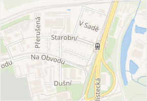 Starobní v obci Ostrava - mapa ulice
