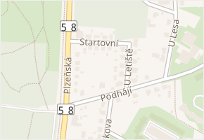 Startovní v obci Ostrava - mapa ulice