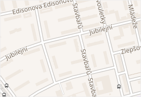 Stavbařů v obci Ostrava - mapa ulice