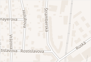 Štramberská v obci Ostrava - mapa ulice