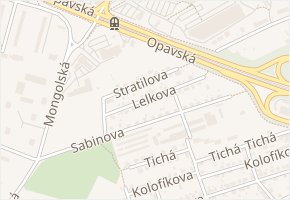 Stratilova v obci Ostrava - mapa ulice
