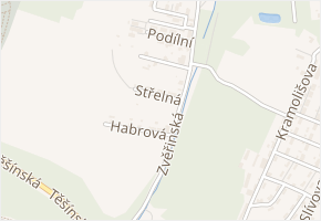 Střelná v obci Ostrava - mapa ulice